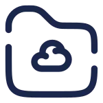 Folder Cloud SVG Icon